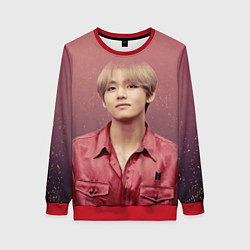 Свитшот женский BTS, цвет: 3D-красный