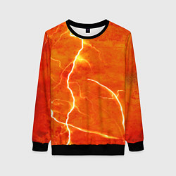 Свитшот женский Молния, цвет: 3D-черный