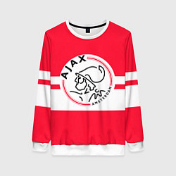 Свитшот женский AJAX AMSTERDAM, цвет: 3D-белый