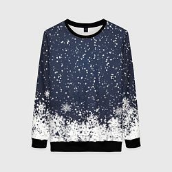 Свитшот женский Атмосфера нового года, цвет: 3D-черный