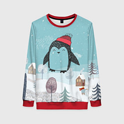 Женский свитшот Милый пингвин