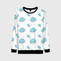 Свитшот женский Genshin Impact, цвет: 3D-черный