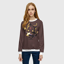 Свитшот женский Чомусуке, цвет: 3D-белый — фото 2