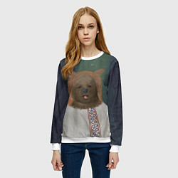 Свитшот женский Ужас советских детей, цвет: 3D-белый — фото 2