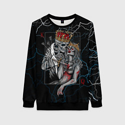 Женский свитшот The Skull King and Queen