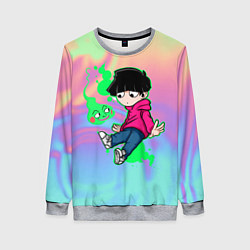 Свитшот женский Моб Психо 100, цвет: 3D-меланж