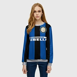 Свитшот женский Икарди FC Inter, цвет: 3D-меланж — фото 2