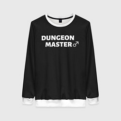 Свитшот женский Dungeon Master, цвет: 3D-белый