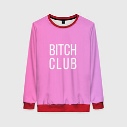 Свитшот женский Bitch club, цвет: 3D-красный