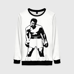 Свитшот женский The Greatest Muhammad Ali, цвет: 3D-черный