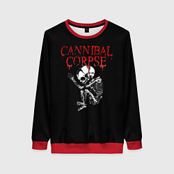 Свитшот женский Cannibal Corpse 1, цвет: 3D-красный