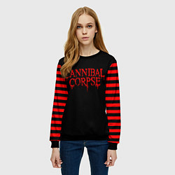 Свитшот женский Cannibal Corpse, цвет: 3D-черный — фото 2