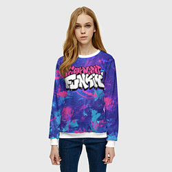 Свитшот женский Friday Night Funkin, цвет: 3D-белый — фото 2