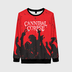 Свитшот женский Cannibal Corpse Труп Каннибала Z, цвет: 3D-черный