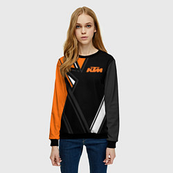 Свитшот женский KTM КТМ, цвет: 3D-черный — фото 2