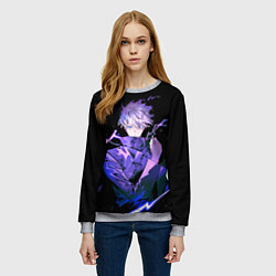 Свитшот женский JUJUTSU KAISEN, цвет: 3D-меланж — фото 2