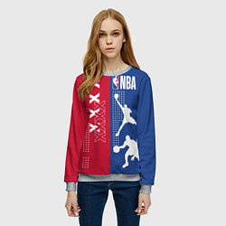 Свитшот женский NBA, цвет: 3D-меланж — фото 2