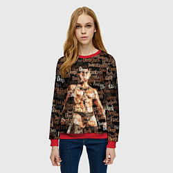 Свитшот женский Deep Dark Fantasy, цвет: 3D-красный — фото 2