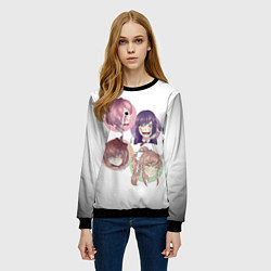 Свитшот женский Doki Doki Literature Club, цвет: 3D-черный — фото 2