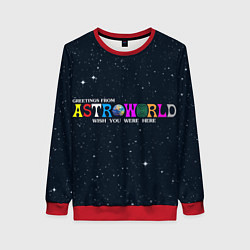 Свитшот женский Astroworld, цвет: 3D-красный