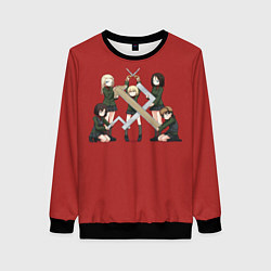 Свитшот женский Girls und Panzer Правда, цвет: 3D-черный