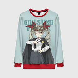 Свитшот женский Girls und Panzer, цвет: 3D-красный