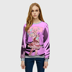 Свитшот женский Sweat Mamika, цвет: 3D-меланж — фото 2