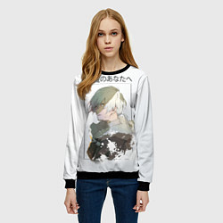 Свитшот женский Для тебя бессмертный, цвет: 3D-черный — фото 2