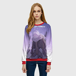 Свитшот женский Для тебя бессмертный, цвет: 3D-красный — фото 2