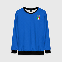 Свитшот женский Форма сборной Италии, цвет: 3D-черный