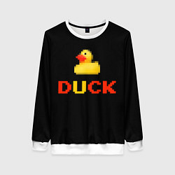 Свитшот женский DUCK, цвет: 3D-белый