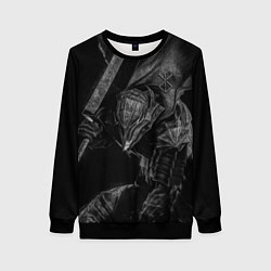 Женский свитшот БЕРСЕРК черно - белый