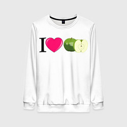 Женский свитшот I LOVE APPLE