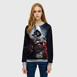 Свитшот женский Assassins Creed 4: Black Flag, цвет: 3D-меланж — фото 2