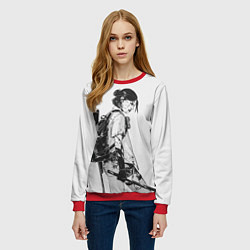 Свитшот женский BW Elly, цвет: 3D-красный — фото 2