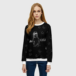 Свитшот женский Ври себе, цвет: 3D-белый — фото 2