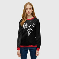 Свитшот женский Fly high Шоё Хината Haikyuu!!, цвет: 3D-красный — фото 2