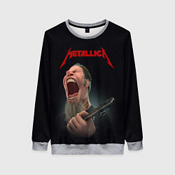 Свитшот женский James Alan Hetfield METALLICA Z, цвет: 3D-меланж