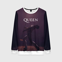 Свитшот женский Freddie Mercury Queen Z, цвет: 3D-белый