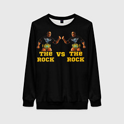 Свитшот женский The ROCK VS The ROCK, цвет: 3D-черный