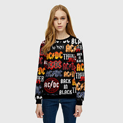 Свитшот женский AC DC LOGOBOMBING, цвет: 3D-черный — фото 2