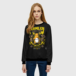 Свитшот женский Спортзал Вермилион, цвет: 3D-черный — фото 2