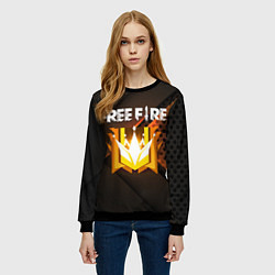 Свитшот женский FREE FIRE GRAND MASTER, цвет: 3D-черный — фото 2