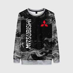 Свитшот женский MITSUBISHI ОГОНЬ, цвет: 3D-меланж