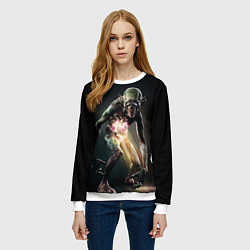 Свитшот женский Mglak, цвет: 3D-белый — фото 2