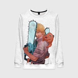 Женский свитшот Дэндзи, Почита и бензопила