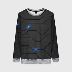 Свитшот женский СОВРЕМЕННАЯ ТЕХНОЛОГИЯ СТАЛЬ, цвет: 3D-меланж