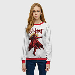 Свитшот женский SLIPKNOT СЛИПКНОТ Z, цвет: 3D-красный — фото 2