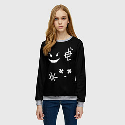 Свитшот женский Crying Demon, цвет: 3D-меланж — фото 2