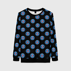 Свитшот женский ПСЖ ПАТТЕРН PSG PATTERN, цвет: 3D-черный